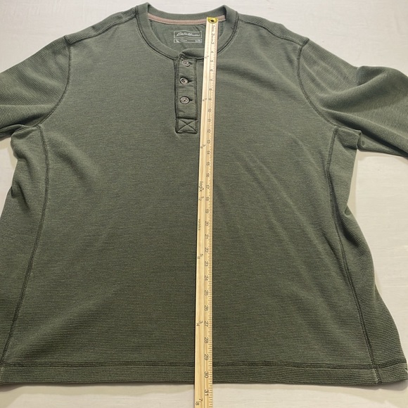 Eddie Bauer Outdoor Mens 2XL 1/4 Button Thermal Waffle Knit Shirt.Pre-Owned. - Picture 4 of 6